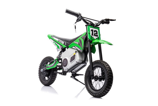 Elektro Kindermotorrad Motocross Bike A9901 Grün 350W 18V Akku