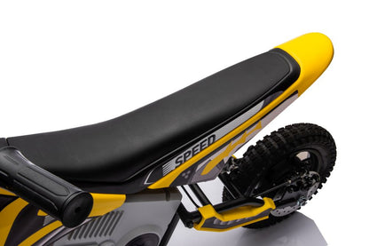 Elektro Kindermotorrad Motocross Bike A9901 Gelb 24V