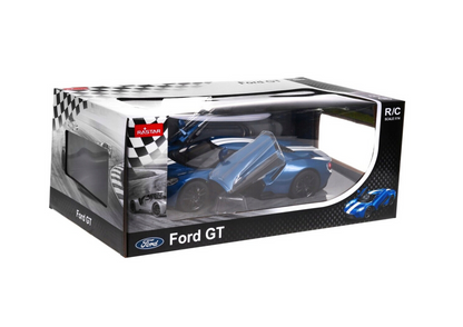 Ferngesteuertes Ford GT RC-Automodell 1:14 mit öffnenden Türen blau