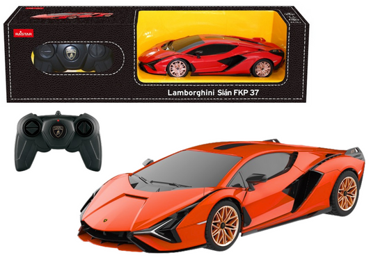 Ferngesteuertes Spielzeugauto 1:24 Rastar Lamborghini Sian Orange