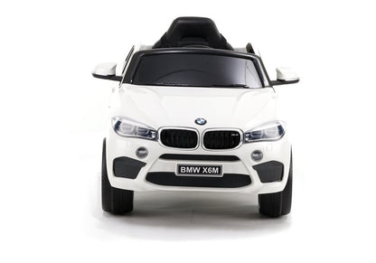 Elektro Kinderfahrzeug BMW X6 Ledersitz 2.4G Weiß Öffnende Türen EVA-Reifen Auto