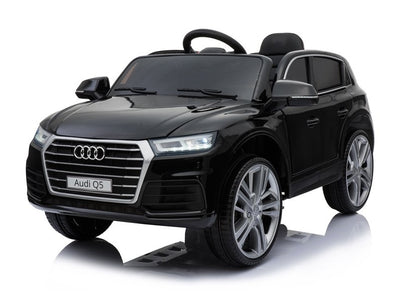 Elektroauto Für Kinder Audi Q5 Schwarz Mit EVA-Reifen Und Ledersitz