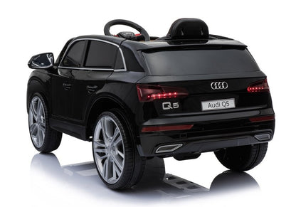 Elektroauto Für Kinder Audi Q5 Schwarz Mit EVA-Reifen Und Ledersitz
