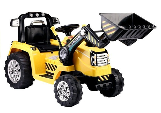 Electric Car for Children Backhoe Loader Tractor ZP1005 Yellow 2.4G