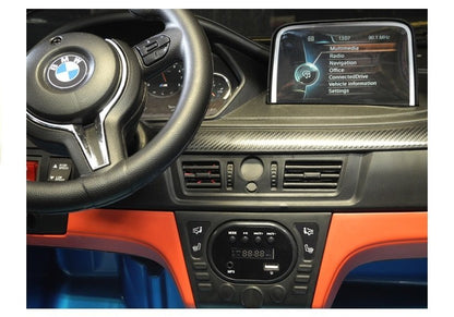 Elektro Kindermotorrad BMW X6M Blau Lackiert 2Sitzer