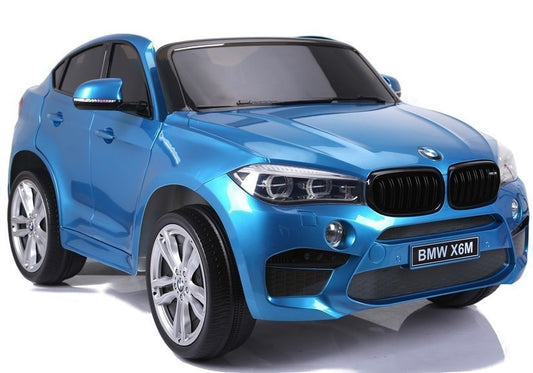 Elektro Kindermotorrad BMW X6M Blau Lackiert 2Sitzer