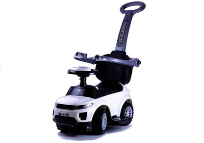 Rutschauto mit Schiebestange 614W Weiß Sport Car Auto