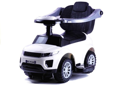 Rutschauto mit Schiebestange 614W Weiß Sport Car Auto