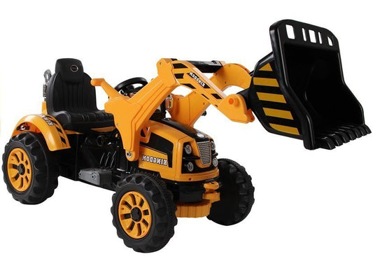 Elektrischer Traktor Mit Schaufelbagger Orange Für Kinder Ab 3 Jahren