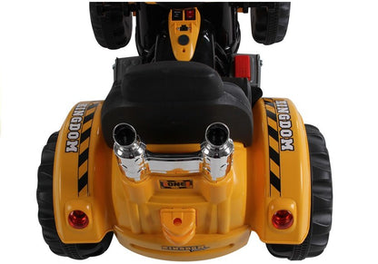 Elektrischer Traktor Mit Schaufelbagger Orange Für Kinder Ab 3 Jahren