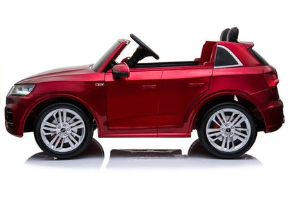 Children's vehicle Q5 Red painted EVA tires Leather seat LCD panel USB SD MP3