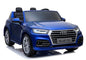 Children's car Audi Q5 painted blue 