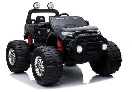 Elektro Kinderfahrzeug Ford Ranger Monster Schwarz 4 Motoren