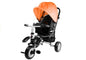 Tricycle PRO400 Orange reclining function handlebar foam wheels children's tricycle