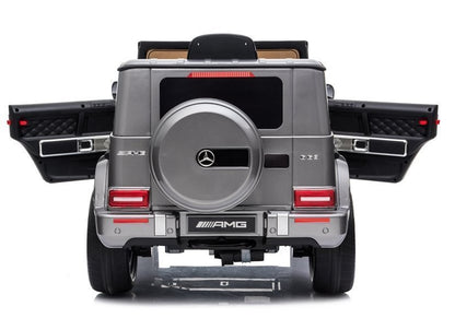 Elektro Kinderfahrzeug Mercedes G63 AMG Silbern 12V