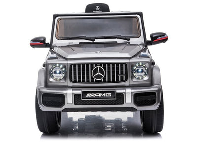 Elektro Kinderfahrzeug Mercedes G63 AMG Silbern 12V