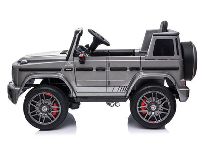 Elektro Kinderfahrzeug Mercedes G63 AMG Silbern 12V
