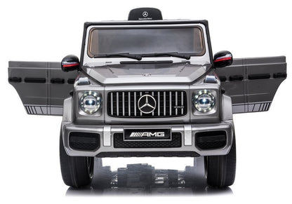 Elektro Kinderfahrzeug Mercedes G63 AMG Silbern 12V