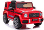 Kinderfahrzeug Mercedes G63 AMG Rot Ledersitz EVA Reifen Kinderauto Fahrzeug