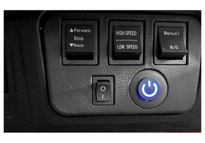Elektro Kinderfahrzeug Jeep HP012 Schwarz Mit EVA-Reifen Und Ledersitz