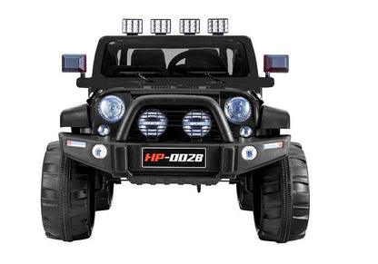 Elektro Kinderfahrzeug Jeep HP012 Schwarz Mit EVA-Reifen Und Ledersitz