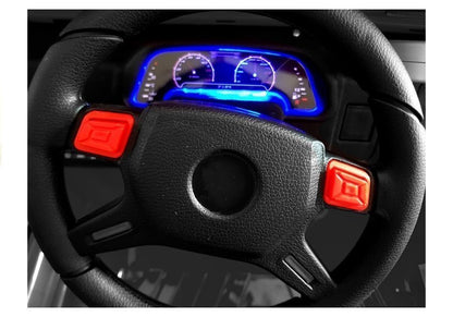 Elektro Kinderfahrzeug Jeep HP012 Schwarz Mit EVA-Reifen Und Ledersitz