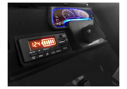 Elektro Kinderfahrzeug Jeep HP012 Schwarz Mit EVA-Reifen Und Ledersitz