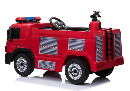 Elektro Kinderfahrzeug Feuerwehrauto Rot mit EVA-Reifen und LED Frontscheinwerfer