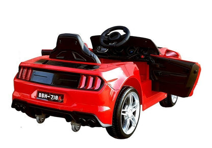 Elektro Kinderauto BBH-718A Rot EVA Reifen Ledersitz LED Frontscheinwerfer Auto