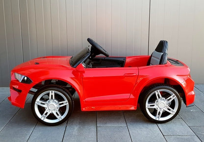 Elektro Kinderauto BBH-718A Rot EVA Reifen Ledersitz LED Frontscheinwerfer Auto