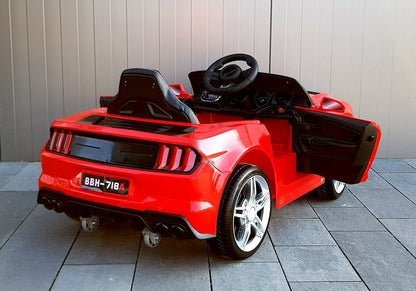 Elektro Kinderauto BBH-718A Rot EVA Reifen Ledersitz LED Frontscheinwerfer Auto