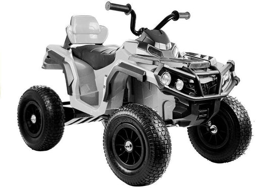 Elektro Kinderquad BDM0906 Weiß Ledersitz 2x45W 3 Stufen