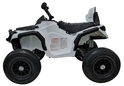 Elektro Kinderquad BDM0906 Weiß Ledersitz 2x45W 3 Stufen
