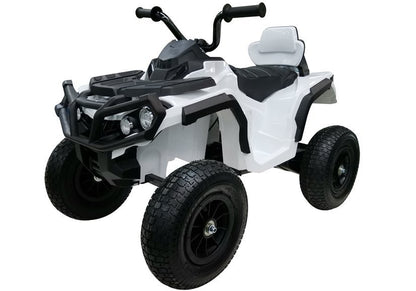 Elektro Kinderquad BDM0906 Weiß Ledersitz 2x45W 3 Stufen