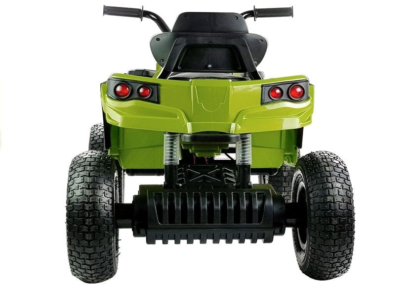 Elektro Kinderquad Grün Ledersitz 2x45W 3 Geschw Fahrzeug