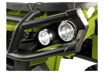 Elektro Kinderquad Grün Ledersitz 2x45W 3 Geschw Fahrzeug