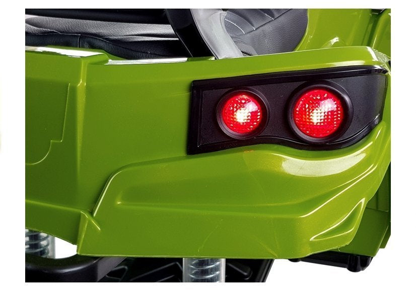 Elektro Kinderquad Grün Ledersitz 2x45W 3 Geschw Fahrzeug