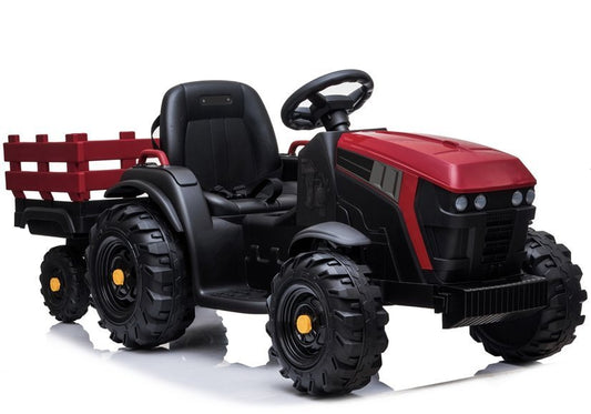 Elektro Kindertraktor Mit Anhänger BDM0925 Rot