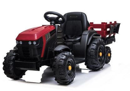 Elektro Kindertraktor Mit Anhänger BDM0925 Rot