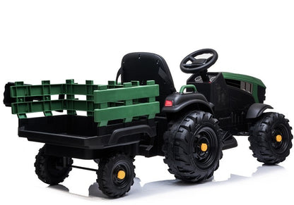 Elektro Kindertraktor Mit Anhänger BDM0925 Militärgrün