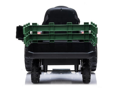 Elektro Kindertraktor Mit Anhänger BDM0925 Militärgrün