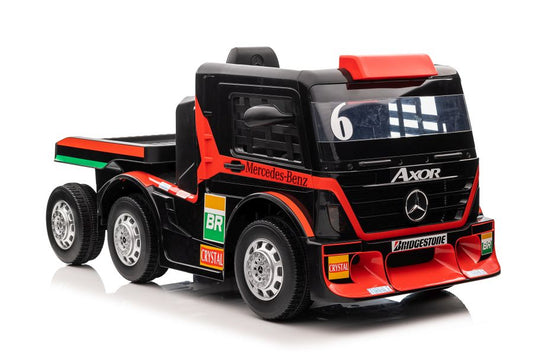Elektro Kinderauto LKW Mercedes XMX622B Rot  mit LCD