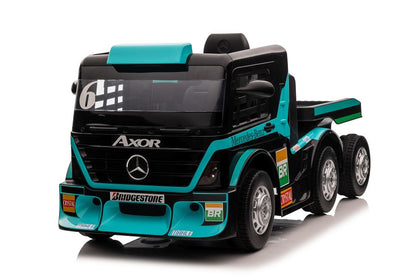 Elektro Kinderauto LKW Mercedes XMX622B Blaues LCD
