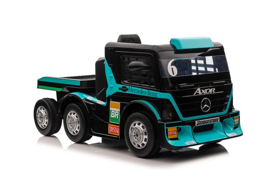 Elektro Kinderauto LKW Mercedes XMX622B Blaues LCD