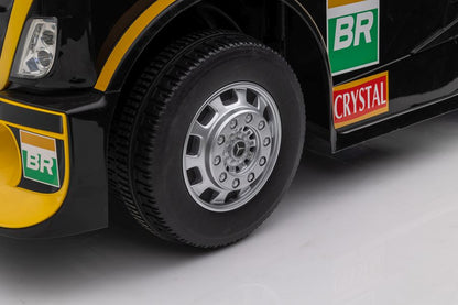 Elektro Kinderauto LKW Mercedes XMX622B Auflieger Gelb LCD