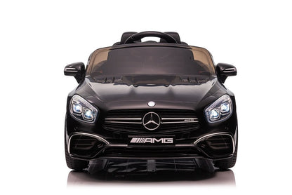 Elektro Kinderauto Mercedes SL65 S Schwarz Lackiert Mit LCD