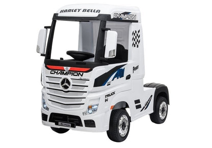 Elektro Kinderauto Mercedes Actros Weiß