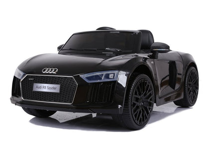 Elektro Kinderauto Audi R8 JJ2198 Schwarz Mit Ledersitz Und EVA-Reifen