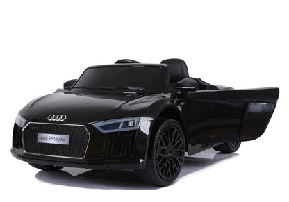 Elektro Kinderauto Audi R8 JJ2198 Schwarz Mit Ledersitz Und EVA-Reifen