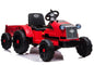 Elektro Kindertraktor mit Anhänger YSA730-2 Rot 12V 7Ah
